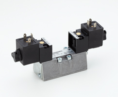 ISO Star solenoid valfı ISO 1, 5/2, solenoid pilot / solenoid pilot