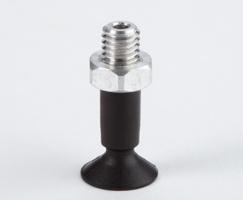 Düz vakum kabı, 8 mm O/D, M5, nitril kauçuk