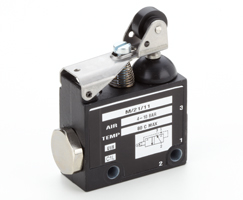 M/21 mekanik uyarılı valf, G1/8, 3/2, makaralı / hava (dahili besleme)