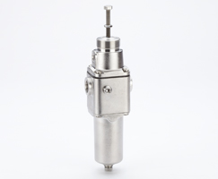B38 Serisi paslanmaz çelik filtre/regülatör, 3/4 NPT, 5 µm, 0,3-9 bar, manuel tahliye, göstergesiz