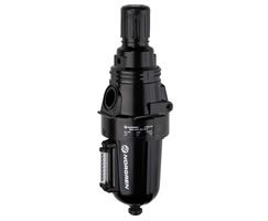 Olympian Plus filtre/regülatör, boyunduruksuz, 40 µm, 0,3-4 bar, manuel tahliye, göstergesiz