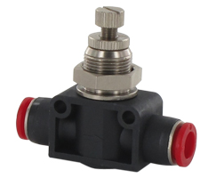 Pneufit C hat içi akış regülatörü, düz, 10mm