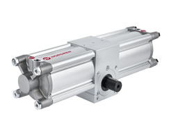 Kremayer ve pinyonlu çift etkili aktüatör, sabit açılı, 43,8 Nm tork, 90° dönüş