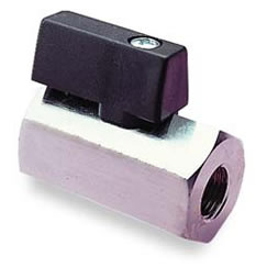 Mini küresel valf, küçültülmüş çaplı, erkek/dişi, G3/8