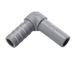 Pneufit D asetal geçmeli bağlantı parçası, gövde, dirsek, 3/8", 1/4"