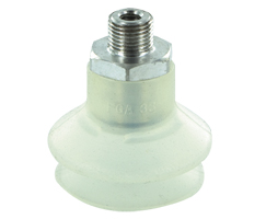 Tek körüklü vakum kabı, 30mm O/D, G1/8, silikon