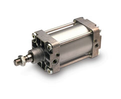 ISO rot kolu çift etkili silindir, 320 mm çap, 100 mm strok