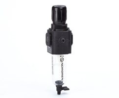 Excelon filtre/regülatör, G1/4, 40 µm, 0,3-4 bar, manuel tahliye, göstergesiz