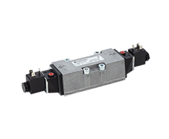 ISO Star solenoid valfı ISO 3, 5/3, COP, solenoid pilot / solenoid pilot