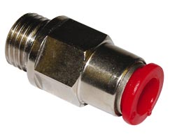 Pneufit C kendinden contalı bağlantı elemanı, adaptör, düz, G1/4, 10mm
