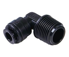 Pneufit D asetal geçmeli bağlantı parçası, adaptör, dirsek, R3/8, 8mm