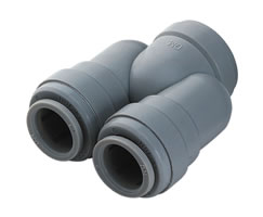 Pneufit D asetal geçmeli bağlantı parçası, rakor, U, 3/8"