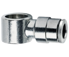 Pneufit 10 geçmeli bağlantı, gövdeden boruya banjo, dirsek, M5, 4mm