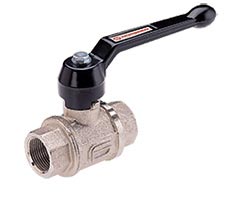 Exhausting ball valve, full bore, female/female, Rp1/2