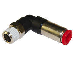 Pneufit C kendinden contalı bağlantı parçası, döner adaptör, dirsek, R3/8, 10mm