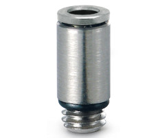 Pneufit 10 geçmeli bağlantı parçası, adaptör, düz, G1/8, 4mm