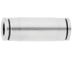 Pneufit 10 geçmeli bağlantı parçası, rakorlu, düz, 14 mm
