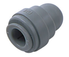 Pneufit D asetal geçmeli bağlantı parçası, kapak (dişi fiş), düz, 3/8"