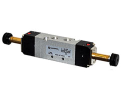 V50 serisi hat içi solenoid valf, G1/8, 5/3, APB, solenoid pilot / solenoid pilot