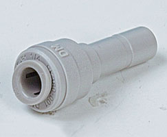Pneufit D asetal geçmeli bağlantı parçası, gövde genişletici, düz, 1/4", 5/16"