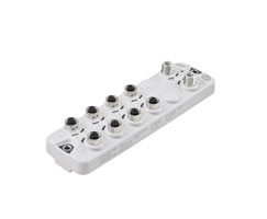 IO-Link I/O modülü, Yardımcı güç, x2 4 pinli M12 fiş, x8 4 pinli M12 soket