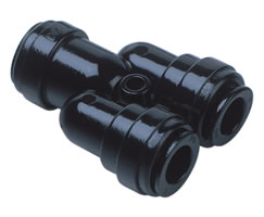 Pneufit D asetal geçmeli bağlantı parçası, rakor, Y, 12 mm