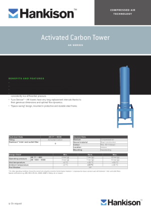 Activated Carbon Tower – AK Series