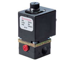 V04 serisi direkt etkili solenoid valf, G1/8, 2/2, NC, solenoid / yay dönüşlü