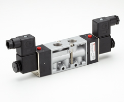 V52 serisi hat içi solenoid valf, G3/8, 5/2, solenoid pilot / solenoid pilot