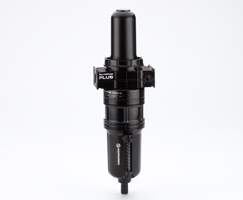 Olympian Plus birleştirme ve yağ buharı giderme filtresi, G3/8, 0,01 µm, otomatik tahliye, 0,003 mg/m³ maksimum kalan yağ içeriği, sıvı seviyesi göstergeli