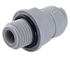 Pneufit D asetal geçmeli bağlantı parçası, adaptör, düz, G1/8, 1/4"