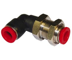 Pneufit C geçmeli bağlantı parçası, bölme rakoru, dirsek, 10mm