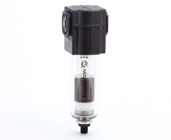 Excelon genel amaçlı filtre, G1/4, 5 µm, otomatik tahliye, uzun