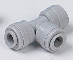 Pneufit D asetal geçmeli bağlantı parçası, rakor, T, 3/8"