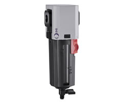 Excelon Plus genel amaçlı filtre, G1/2, 40μm, manuel drenaj, koruma ile