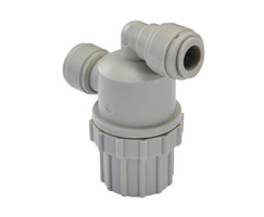 Pneufit D asetal geçmeli bağlantı parçası, filtre süzgeci, 3/8"