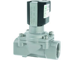 Direct solenoid actuated diaphragm valve with forced lifting, G3/4, 2/2, NC, solenoid pilot / solenoid pilot